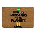 thumbnail image 1 of 1Pc Christmas Welcome Coir Doormat 16 x 24 Inch Funny Xmas Porch Decor Mat Non Slip Natural Fiber Coir Front Doormat Decor for Holiday Home Indoor Outdoor Gift(Funny), 1 of 5