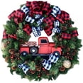 thumbnail image 1 of 1Pc Christmas Wreath, 25cm Car Rattan Wreath A, 1 of 5