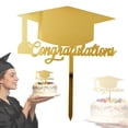 thumbnail image 1 of 1Pc Class of 2026 Cake Topper, Gold Glitter Congrats Grad Cake Decorations, Acrylic Happy Graduation Cake Decor for Graduation Party Supplies, Congratulations Grad Decorations for Celebration, 1 of 7