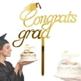 thumbnail image 1 of 1Pc Class of 2026 Cake Topper, Gold Glitter Congrats Grad Cake Decorations, Acrylic Happy Graduation Cake Decor for Graduation Party Supplies, Congratulations Grad Decorations for Celebration, 1 of 7