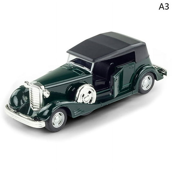 1Pc Classic Car Model 1:32 Simulation Vintage Pull-Back Alloy Diecast Sports Vehicle Collectible Toys Cars for Boys
