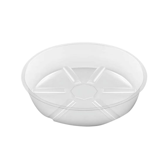 1Pc Clear Plant Saucer, 10.63inch Plant Drip Tray, Heavy Duty Plant Tray, Clear Plant Pot Saucer, Deep Drainage Tray, Water Catcher for Plant Pots, Thicker Plant Water Drip Tray for Pots