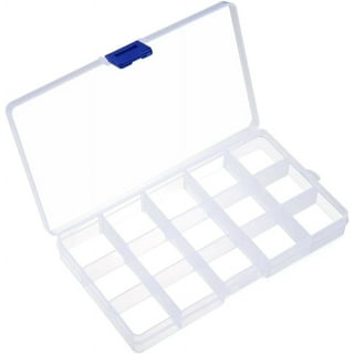 1pc Transparent Plastic Storage Box With Hook, Rectangle Shape