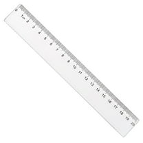 1Pc Clear Ruler, 20cm Plastic Ruler with Millimeter and Centimeters, Shatterproof Straight Edge Ruler for Home Office Supplies, Metric Ruler, Classroom Must Haves