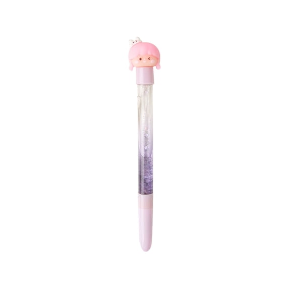 1Pc Clearance Sale! Plastic Quicksand Gel Pen, 0.5mm Flowing Glitter Aesthetic Writing Tool (8.5*3cm, H)