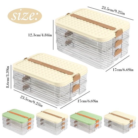 1Pc Clearance Under $10 Bacon Storage Container Food Container For Fridge, Plastic Plastic (E)