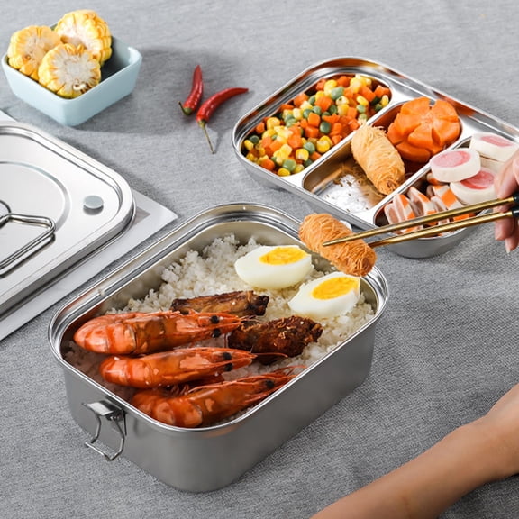 1Pc Clearance Under $15 Stainless Steel Lunch Box Beverage Rack Stainless Steel For Table Holding Drinks Rack Double-Layer Stainless (G)