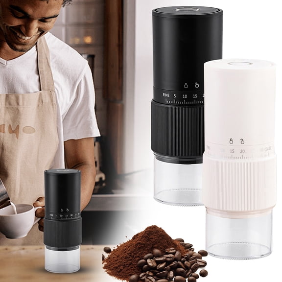 1Pc Clearance Under $25 Coffee Grinder Coffee Grinder For Kitchen, Plastic Plastic Black