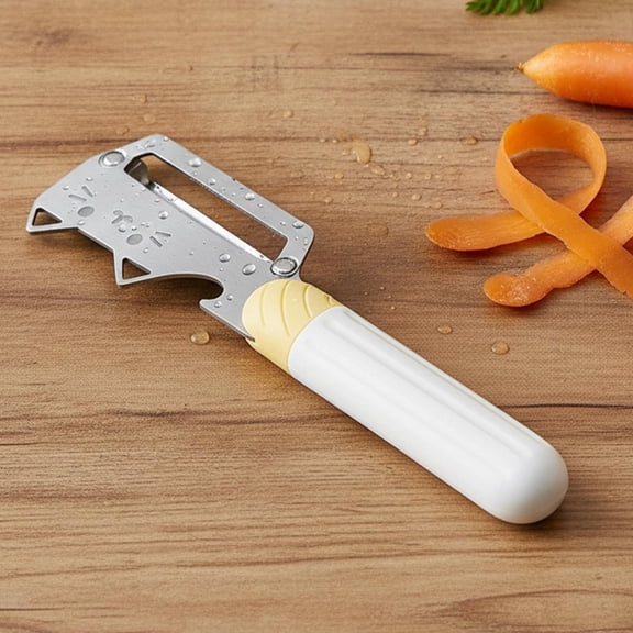 1Pc Clearance Under $3 3-In-1 Peeler Peeler For Kitchen, Stainless Steel Stainless White