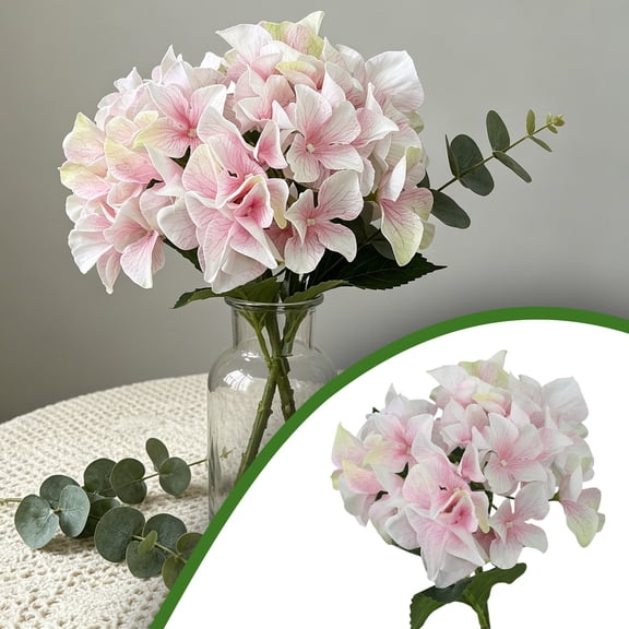 1Pc Clearance Under $3 Artificial Hydrangea Cross Hanger Cotton For Wall Displaying Acrylic Crosses Light Pink Hydrangea (I)