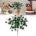 thumbnail image 1 of 1Pc Clearance Under $3 Artificial Maple Leaf Faux Maple Leaf For Vase, Cloth Green Artificial Maple Leaf (F), 1 of 8