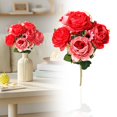 thumbnail image 1 of 1Pc Clearance Under $3 Artificial Ranunculus Artificial Flower For Vase, Abs Festive Red, 1 of 9