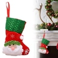 thumbnail image 1 of 1Pc Clearance Under $3 Christmas Stocking Ornament Stocking For Fireplace, Cloth Santa Stocking (G), 1 of 9