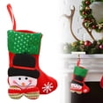 thumbnail image 1 of 1Pc Clearance Under $3 Christmas Stocking Ornament Stocking For Fireplace, Cloth Snowman Stocking (A), 1 of 9