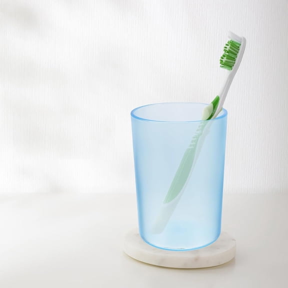 1Pc Clearance Under $3 Cup Multi-Purpose Fork Plastic For Table Eating Food Fork Durable Bathroom Tumbler Blue