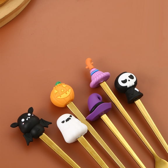 1Pc Clearance Under $3 Halloween Spoon Chocolate Mold For Freezer, Metal Lightweight Halloween Spoons (D)