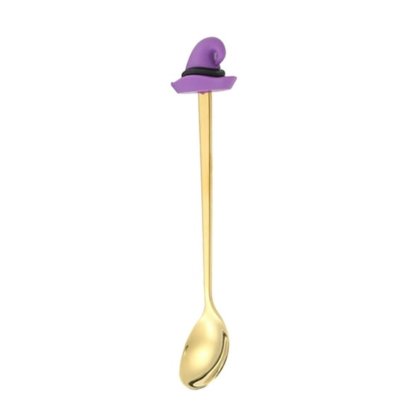 1Pc Clearance Under $3 Halloween Spoon Cutlery Set For School Cafeteria, Metal Spoon E (I)