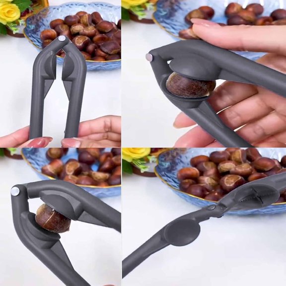1Pc Clearance Under $3 Nutcracker Nut Opener For Table, Plastic Plastic Gray