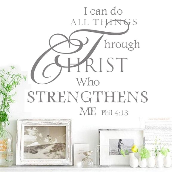 1Pc Clearance Under $3 Wall Sticker Inspirational Decal Plastic For Wall Gray Decal Sturdy Gray
