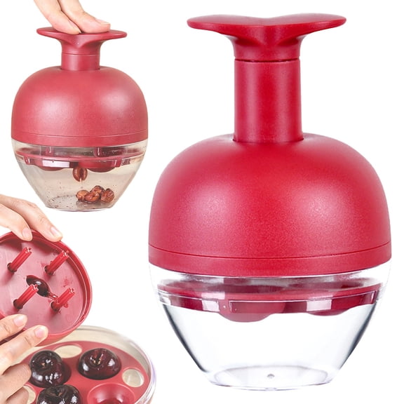 1Pc Clearance Under $5 Cherry Pitter Cherry Pitter Abs For Kitchen Removing Cherry Pits With Corer Stainless Steel Red