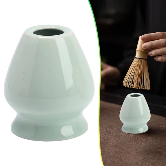 1Pc Clearance Under $5 Matcha Whisk Holder Tea Whisk Holder Ceramics For Kitchen Rest Whisk Classic (F)