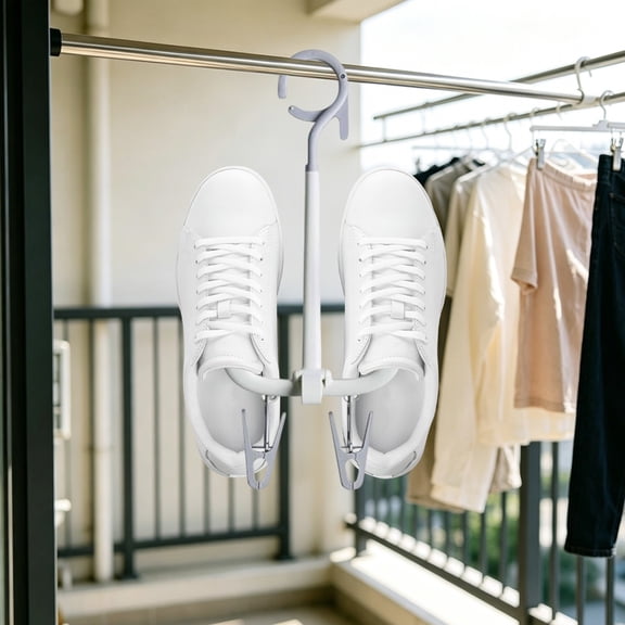 1Pc Clearance Under $5 Shoe Drying Rack Shoe Holder Plastic For Laundry Organizing Footwear Neatly Multi-Angle Drying (C)