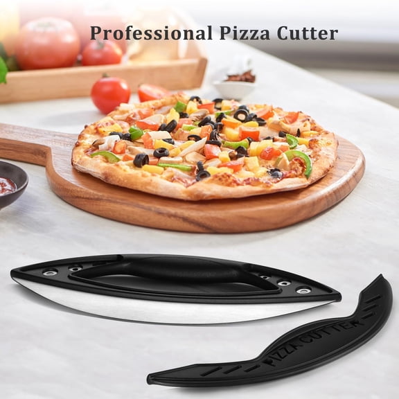 1Pc Clearance Under $7 Pizza Cutter Pizza Cutter For Kitchen, Metal Metal Black
