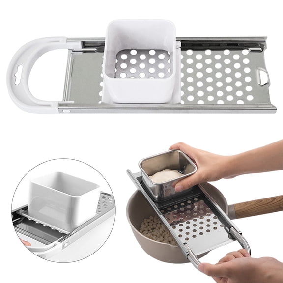 1Pc Clearance Under $7 Spaetzle Maker Noodle Maker Stainless Steel For Kitchen Make Noodles Stainless Silver
