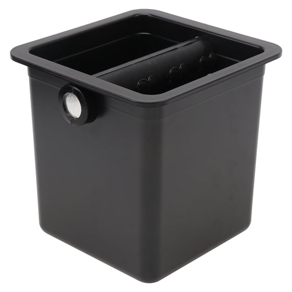 1Pc Coffee Grounds Container Black Knock Box Accessory for Efficient Storage