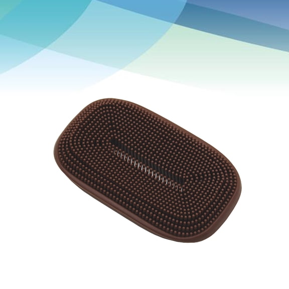 1Pc Coffee Silicone Soap Container with Draining Effect for Storage on Bathroom Counter Kitchen