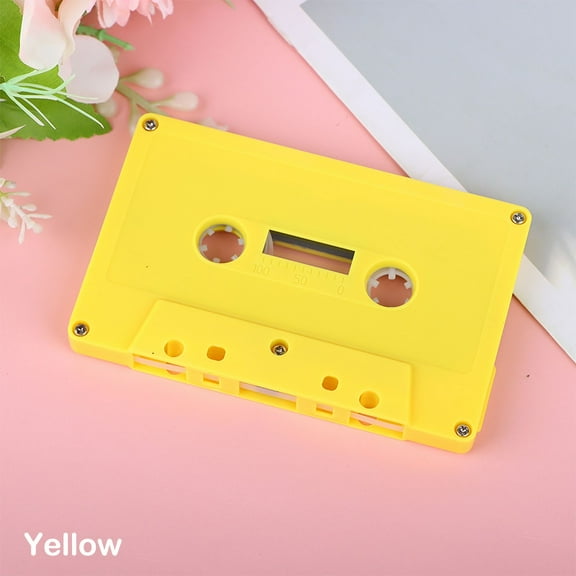 1Pc Color Blank Tape Case Audio Magnetic Audio Recording Cassette Tape Shell Empty Reel To Reel Cassette( n o  Tape Core)