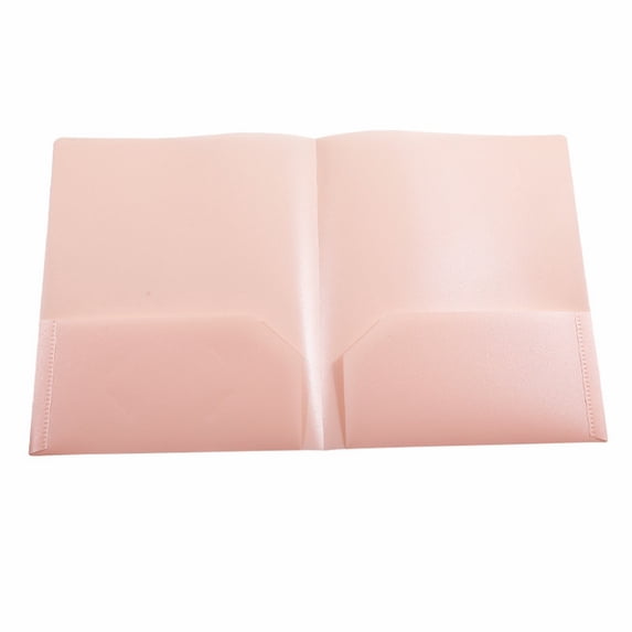 1Pc Colored File Folders with Pockets,Heavy-Duty 2-Pocket File Folders Letter Size,Plastic 2-Pocket Folders,Two-Pocket Folders,Plastic File Folder Organizer for Office, Home, Business,(Z10_Pink)