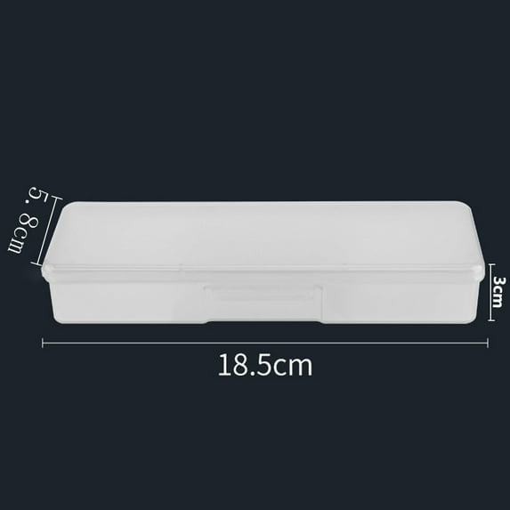 1Pc Colorful Rectangle Plastic Nails Storage Box Screw Case Organizer Container White