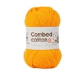 thumbnail image 1 of 1Pc Combed Cotton Yarn, Crochet & Knitting Yarn For Diy Crafts - Orange, Soft Textured Yarn For Scarves, Hats, Home Decor Projects, 1 of 7