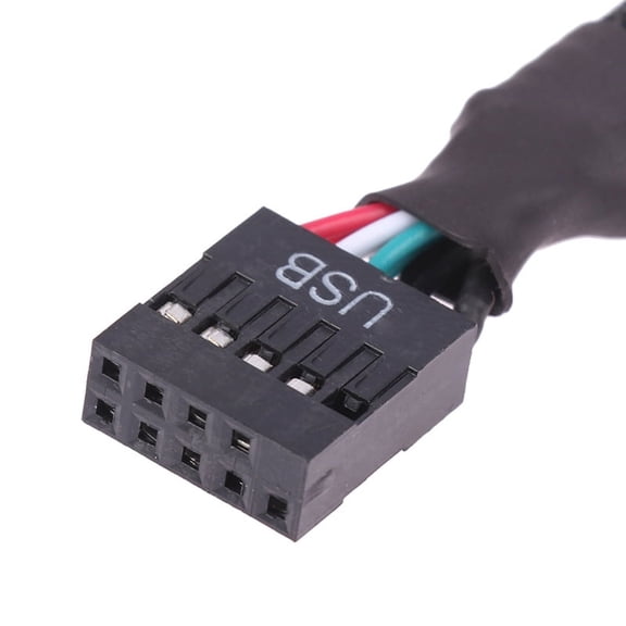 1Pc Computer Motherboard USB Extension Cable 9 Pin 1 Female To 2 Male Y Splitter Audio HD Extension Cable For PC DIY 15cm