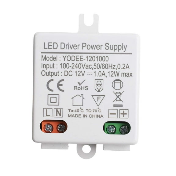 1Pc Constant Voltage Led Driver Powersupply Dc 12V 10/12W Drive Power Supply Ac To Dc Dc Output Led Power Supply Transformer