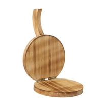 1Pc Cooking Utensils Round Wooden Tortilla Maker Hardwood Mexican Tortillera Presser Wood Flour Tortilla For Homemade Mexican Tortillas Roti Dumpling Maker Press Tortilla Presser(Brown,4.7x4.7")