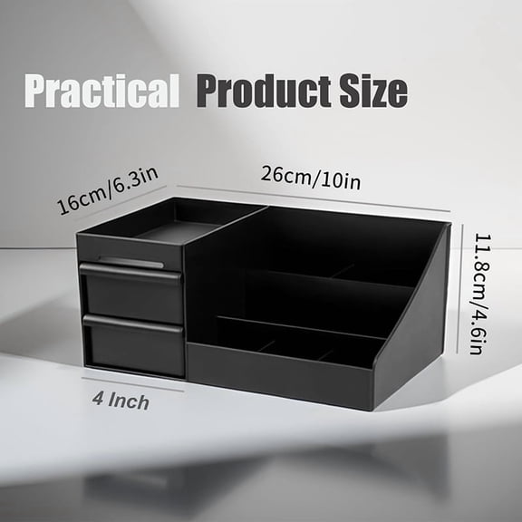 1Pc Cosmetic Storage Box With Drawers Cologne Organizer Holder For Dresser Perfume Stand Bathroom Countertop Organizer