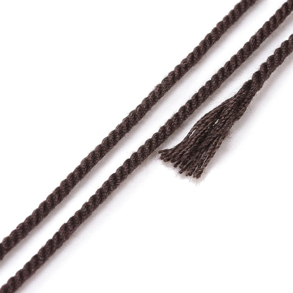 1Pc Cotton Cord Rope with Paper Reel Coconut Brown 1.2mm 27.34 Yards (25m) Roll for Wall Hanging Crafts Gift Wrapping