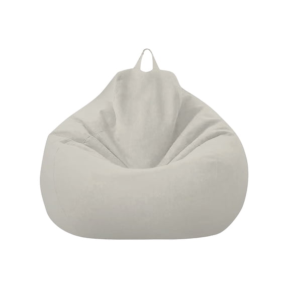 1Pc Cotton Linen Lazy Sofa Cover, 70×80CM Detachable Washable Bean Bag Chair Slipcover, Stain & Fade Resistant Replacement Sofa Shell For Adult Home & Dorm Furniture Decor