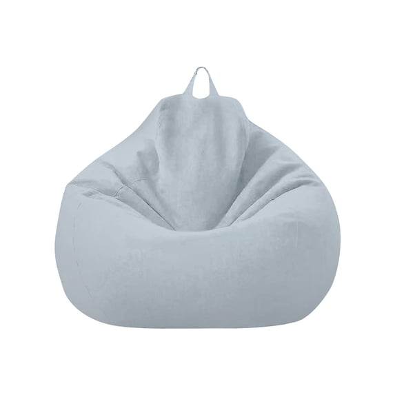 1Pc Cotton Linen Lazy Sofa Cover, 70×80CM Detachable Washable Bean Bag Chair Slipcover, Stain & Fade Resistant Replacement Sofa Shell For Adult Home & Dorm Furniture Decor