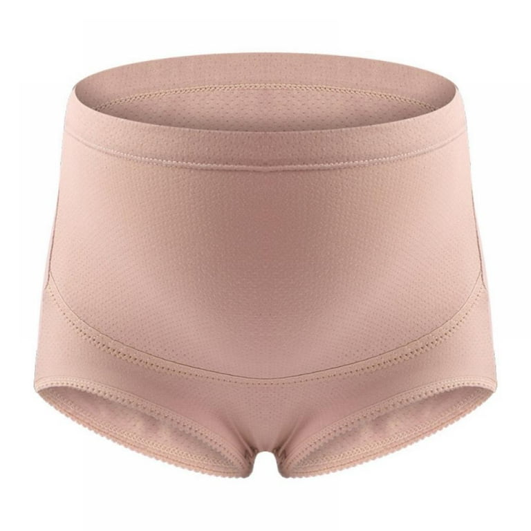 1Pc Cotton Maternity Panties High Waist Panties for Pregnant Adjustable Maternity  Underwear Pregnancy Briefs Belly Support Maternity Briefs Skin Color 2XL 