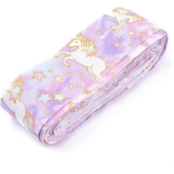 1Pc Cotton Ribbon Floral Printed Lilac 1inch(40mm) Width 10 Yards per Roll Hair Bow Headwear Handmade Trim for Craft Projects Pattern Lilac