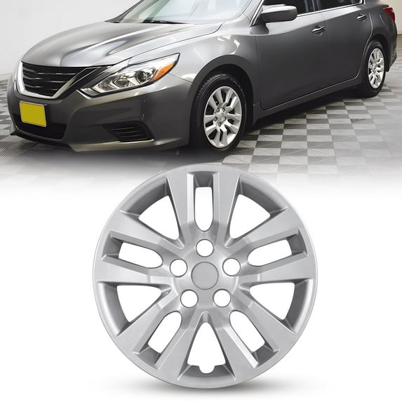 1Pc Hubcap for 2013-2018 Nissan Altima Sedan,16" Wheel Rim Cover Replacement,Compatible with Steel Wheels,Snap on Installation,PP Material,Lacquer