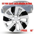 thumbnail image 1 of 1 Piece 16" Hubcaps Wheel Rims Cover Fit for 2019-2025 Nissan Altima Compatible With Steel Wheels Snap On Installation(16-Inch, SILVER LACQUER & BLACK LACQUER), 1 of 8