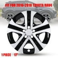 thumbnail image 1 of 1Pc Cover Hubcaps ,17 Inch Hubcaps Wheel Rims Cover Fit for 2013-2018 TOYOTA RAV4 Compatible With Steel Wheels and Snap On Installation(17-Inch, Silver Lacquer & Black Lacquer), 1 of 8