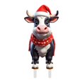 thumbnail image 1 of 1Pc Cow Christmas Yard Signs 11.8 Inch Farmhouse Christmas Yard Stakes Outdoor Decorative Large Cow Xmas Decorations Signs for Farm Garden, 1 of 5