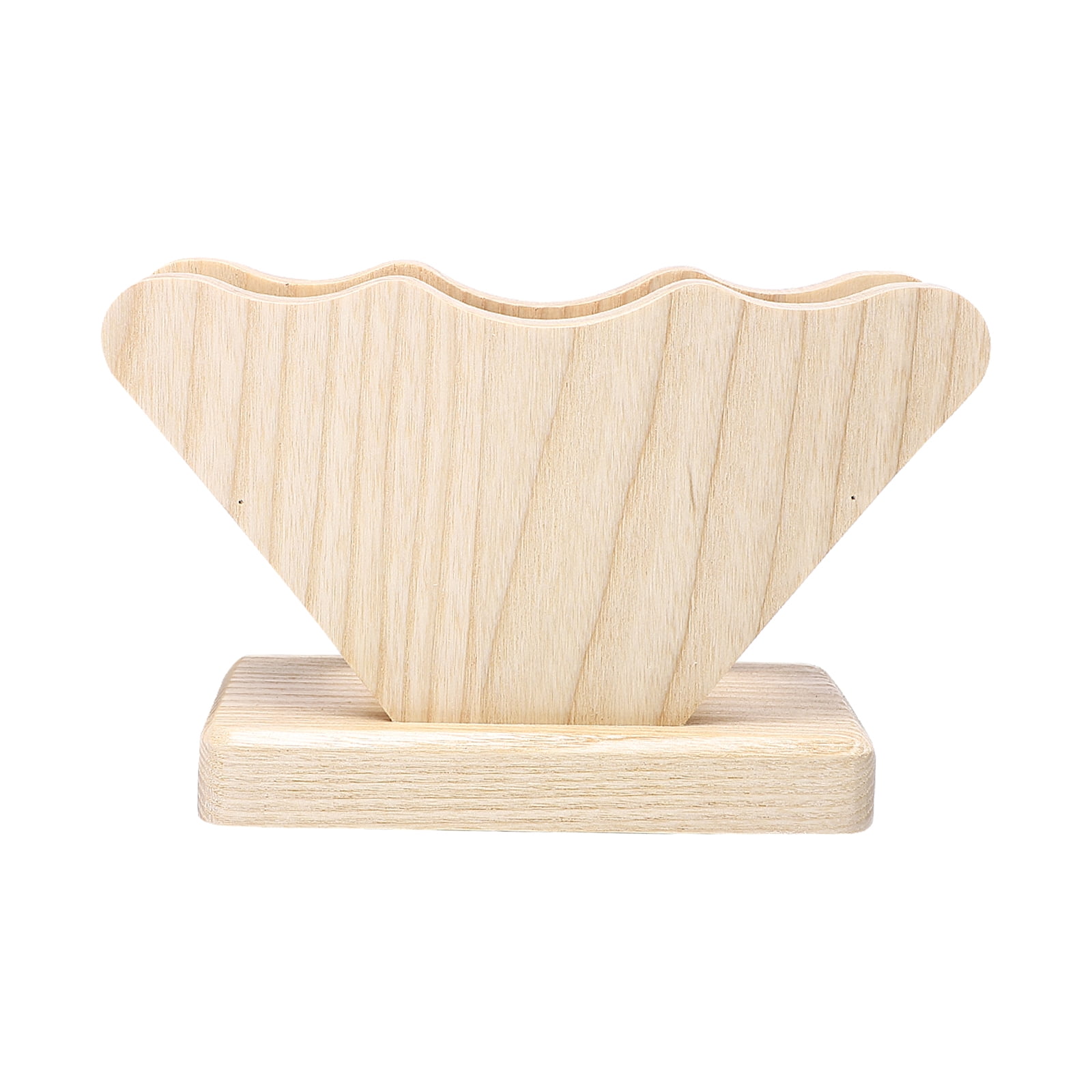 1Pc Creative Coffee Filter Paper Storage Stand Wooden Filter Paper