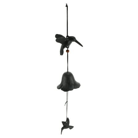 Homemaxs 1Pc Creative Hummingbird Wind Chime Retro Iron Wind Bells Hanging Decor