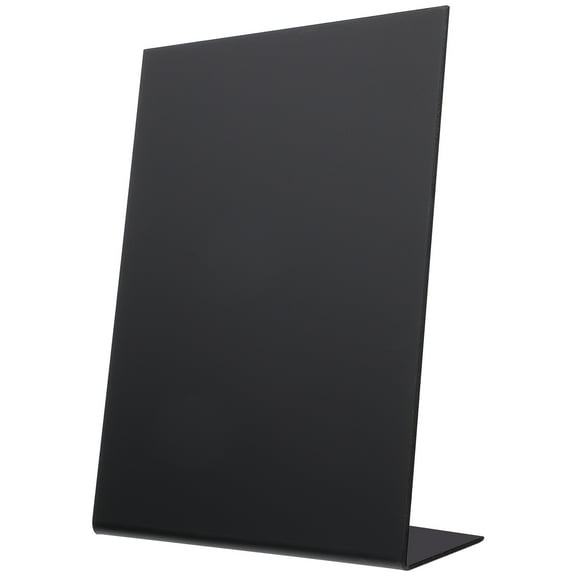 GAXIRE Black Tabletop Chalkboard Sign Message Writing Board Acrylic Memo Board for Home Office Classroom 1 Piece